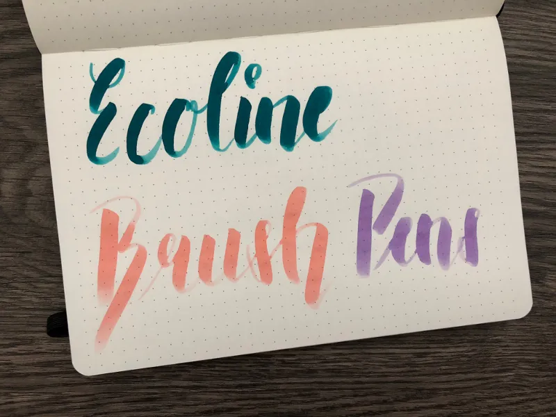 ecoline brush pens