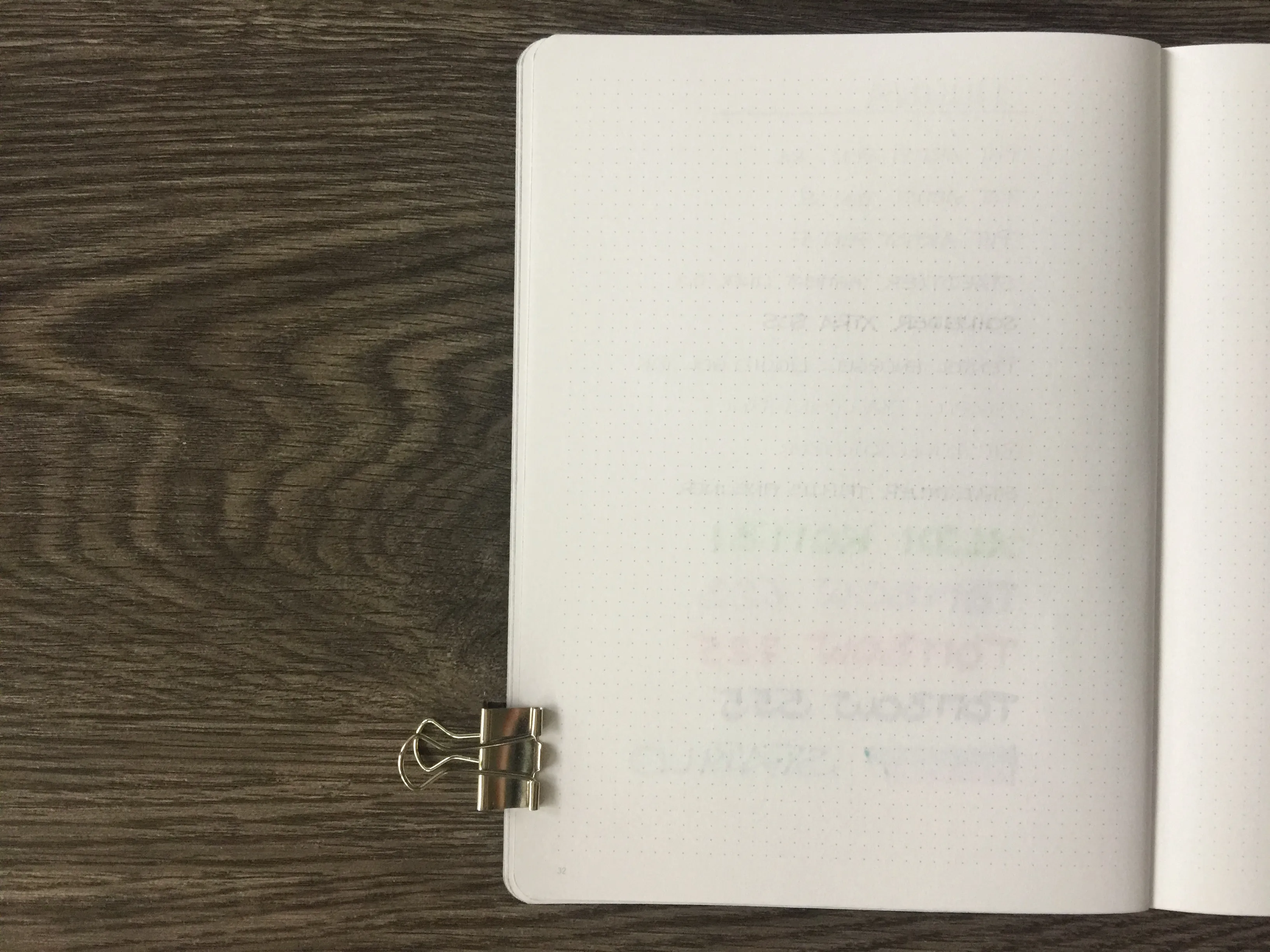 Nuuna Bullet Journal Notizbuch hinten