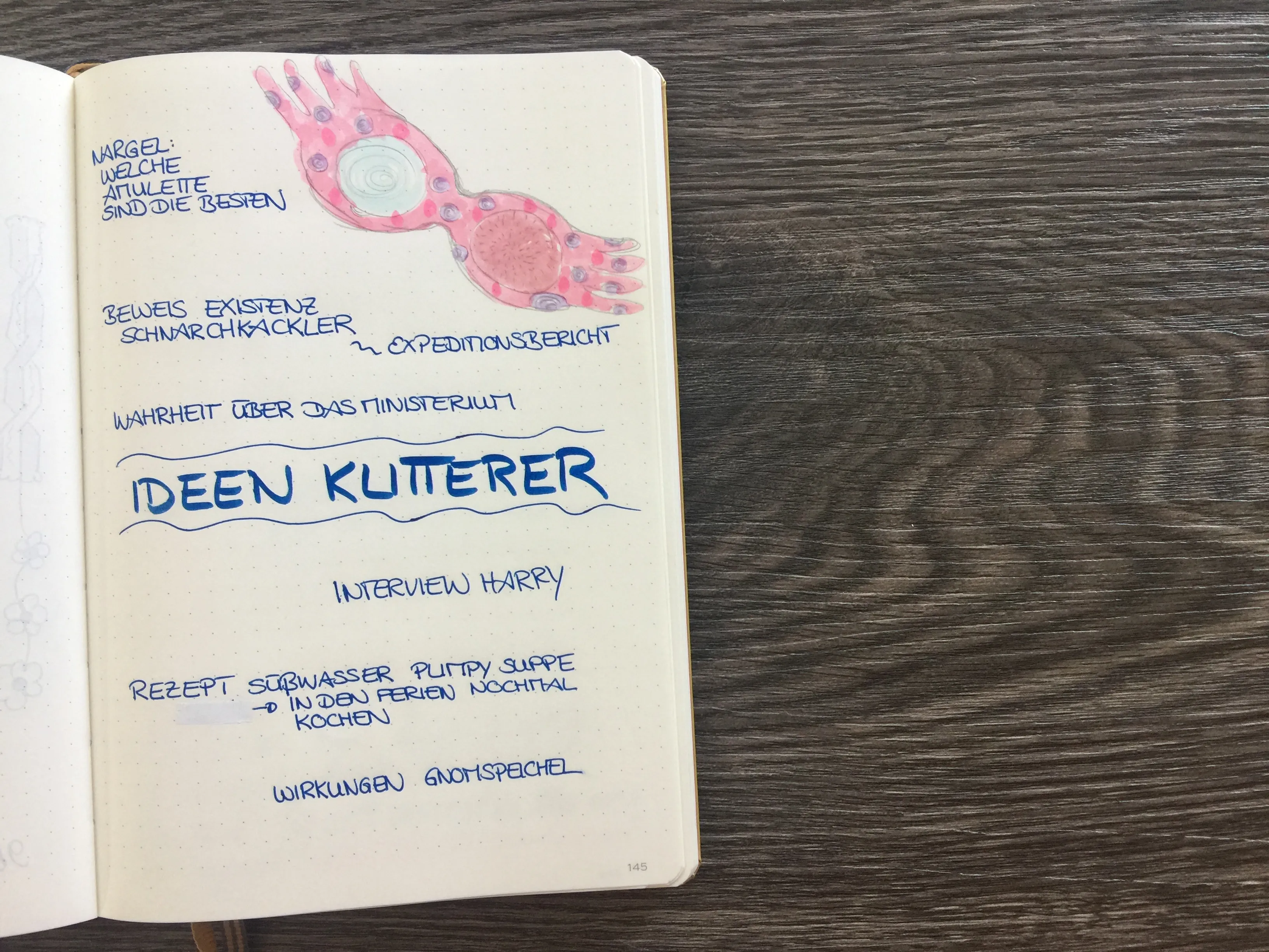 Lunas Bullet Journal Harry Potter Special Klitterer