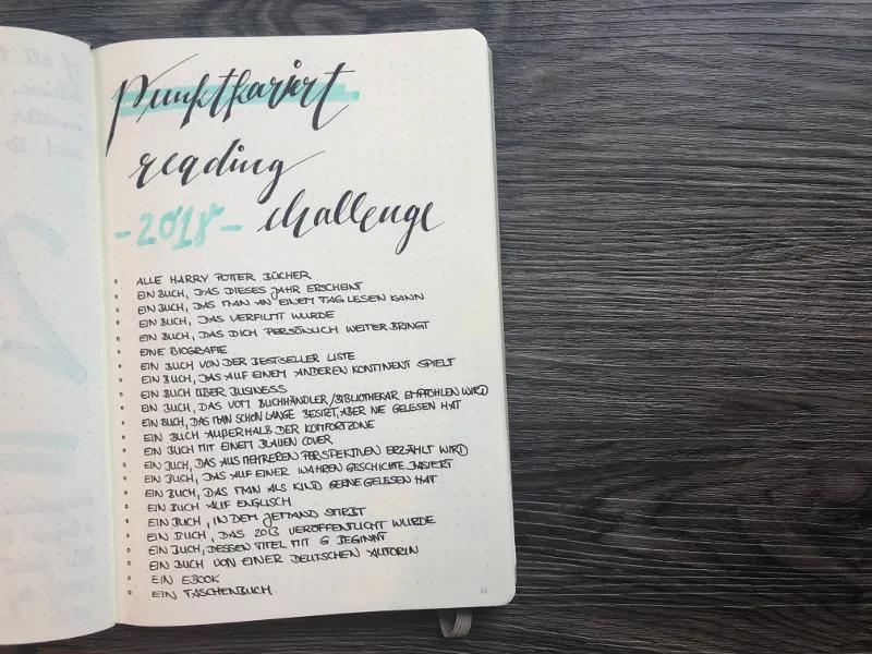 Monatsübersicht Januar Reading Challenge