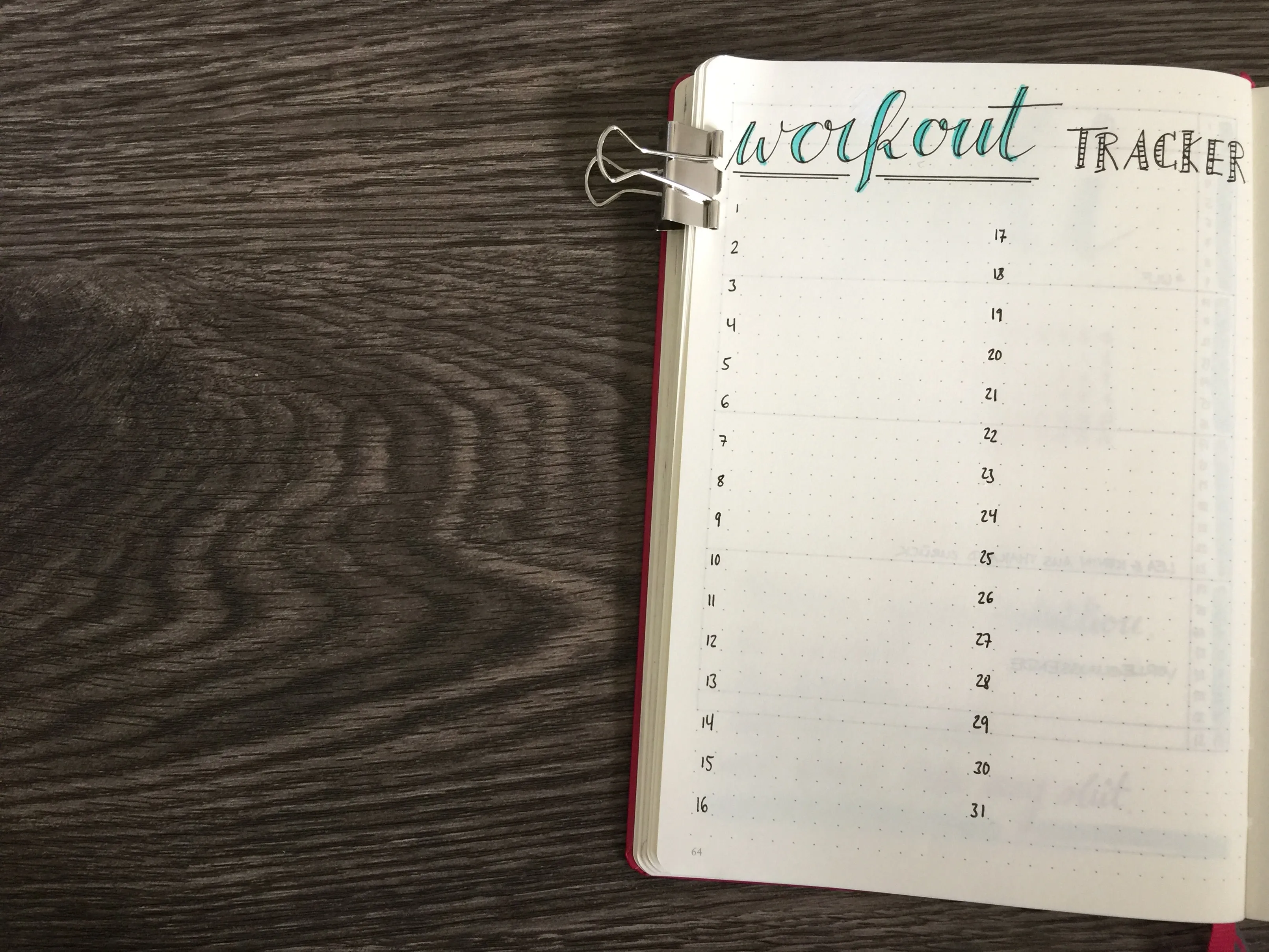 Monatsübersicht Juli Workout Tracker