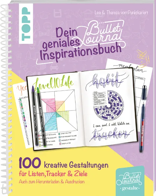 Buchcover Dein geniales Bullet Journal Inspirationsbuch von Punktkariert