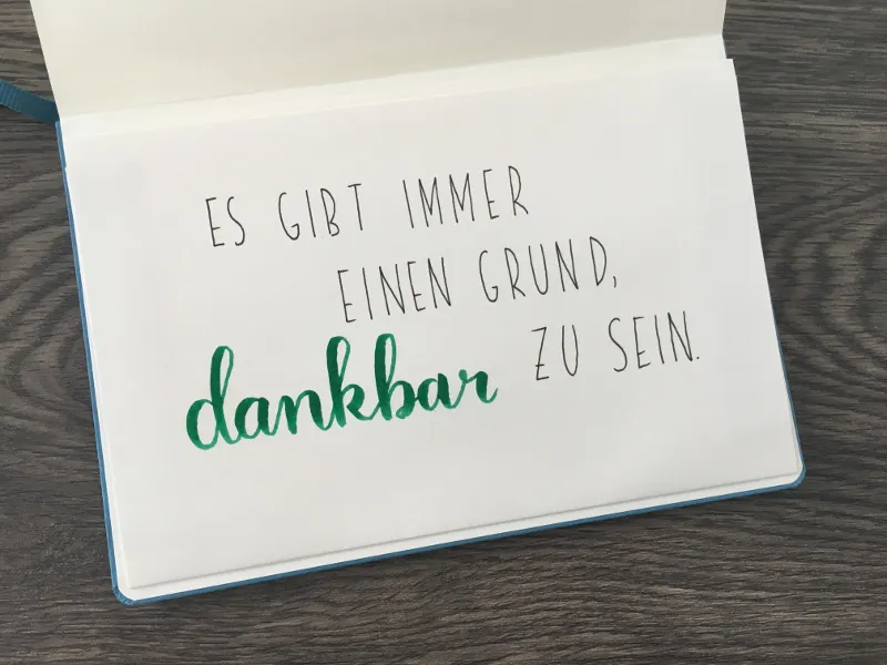 Bullet Journal Tricks: Falttasche mit Zitat