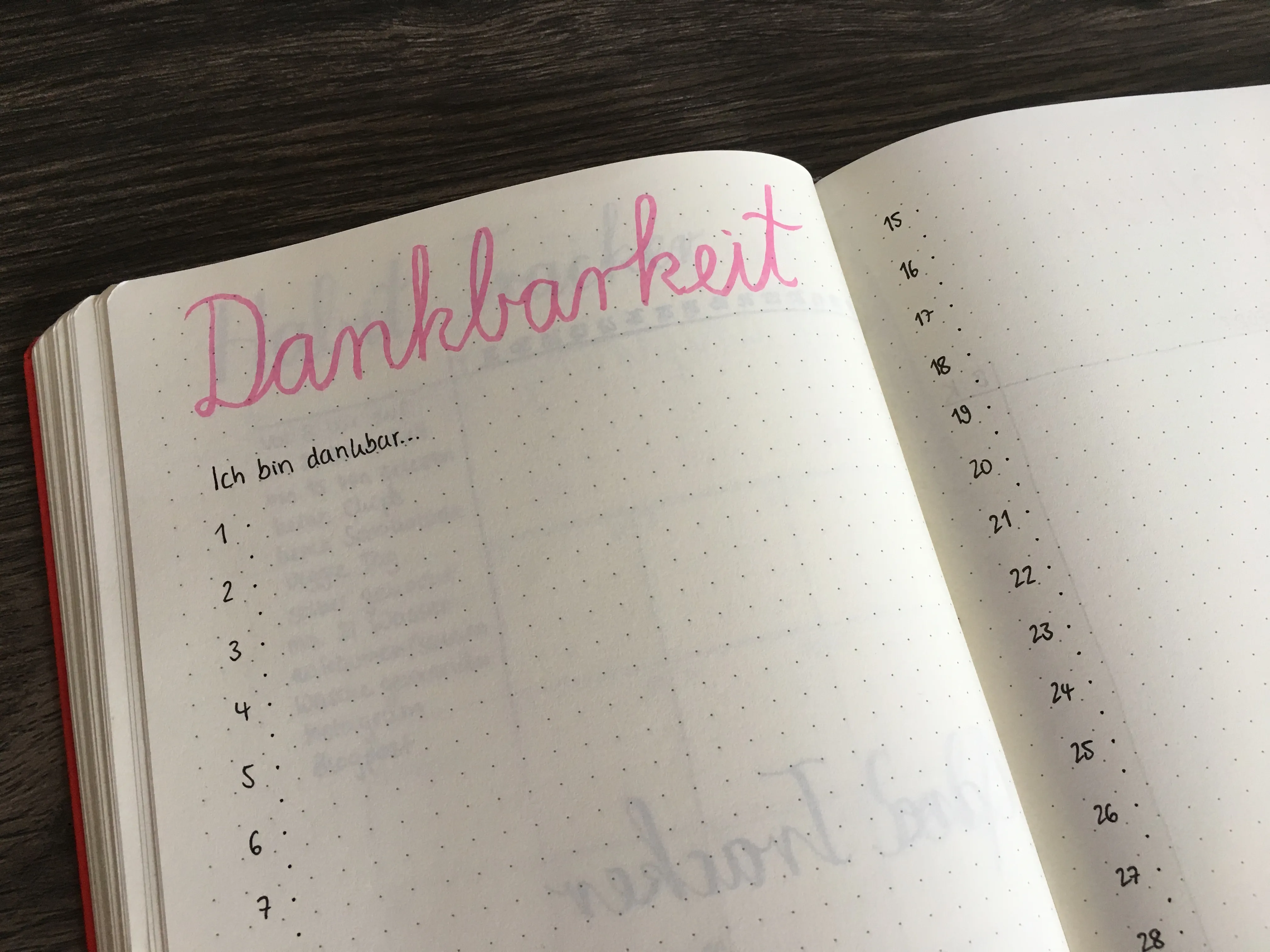 Dankbarkeitslog für den Mai