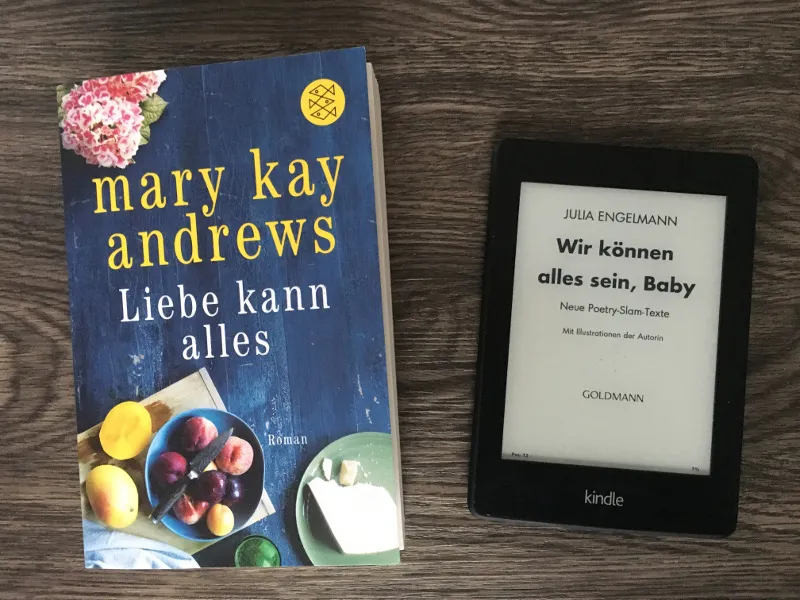 Roman Liebe kann alles neben Kindle mit Julia-Engelmann-Titel