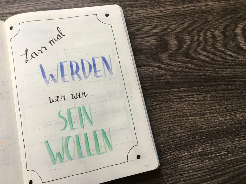 Handlettering Zitat von Julia Engelmann